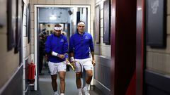 Rafael Nadal y Roger Federer.