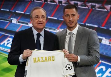 Eden Hazard and Florentino Pérez