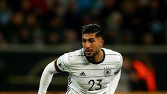 FRANKFURT AM MAIN, GERMANY - NOVEMBER 19: Emre Can of Germany runs with the ball during the UEFA Euro 2020 Qualifier between Germany and Northern Ireland at Commerzbank Arena on November 19, 2019 in Frankfurt am Main, Germany. (Photo by Lars Baron/Bongart