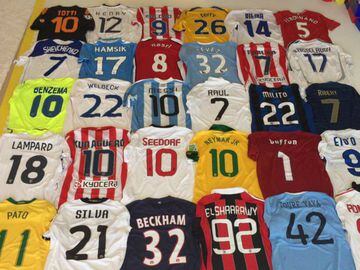 Las mejores colecciones de camisetas de futbolistas y t&eacute;cnicos