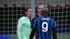 Alta tensión entre Zlatan Ibrahimovic y Lukaku en la Copa