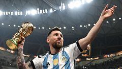Argentina's captain and forward #10 Lionel Messi
