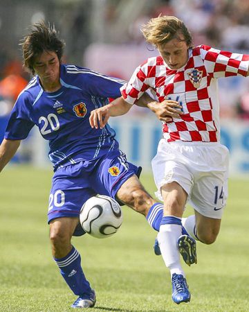 Luka Modric debutó en la Copa del Mundo en un partido contra Japón, en Alemania 2006.