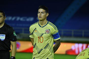 James Rodríguez apareció como capitán de la Selección en su primer partido de eliminatorias ante Venezuela.