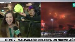 El mejor video de Año Nuevo: la periodista de Mega que alegró a todos en Valparaíso