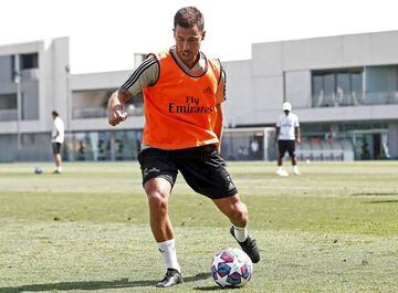 Hazard in training with Real Madrid a few weeks ago.