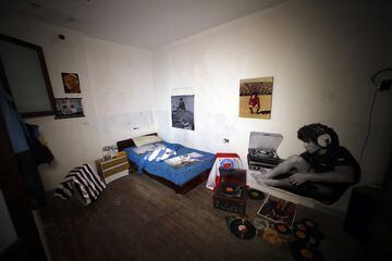 Maradona's old bedroom in his first house in La Paternal, Buenos Aires