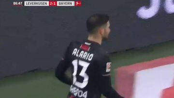 Sentenció al Bayern: el gol de Alario a los tres minutos de entrar