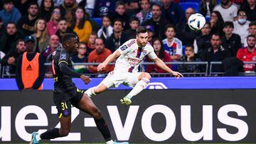 31 Kevin KEBEN BIAKOLO (tfc) - 03 Nicolas TAGLIAFICO (ol) during the Ligue 1 Uber Eats match between Lyon and Toulouse at Groupama Stadium on October 7, 2022 in Lyon, France. (Photo by Philippe Lecoeur/FEP/Icon Sport via Getty Images) - Photo by Icon sport