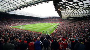 Old Trafford, el estadio del Manchester United, durante un partido.