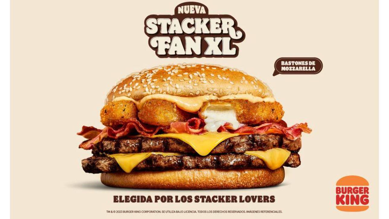 ¡Así es la nueva Stacker Fan XL de Burger King, elegida por los Stacker ...