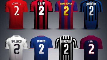 Los 16 legendarios futbolistas con el dorsal '2'; ¿Cuál es tu favorito?