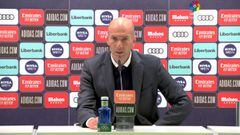 Zidane: "Nunca hablo pero hoy estoy enfadado"