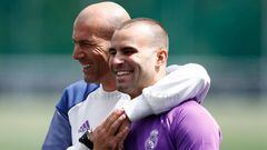 Zidane con Jes&eacute;, este martes.