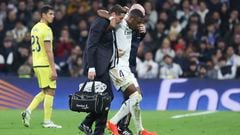Real Madrid's David Alaba has become the third player on the team to suffer an ACL injury in four months during their game against Villarreal on Sunday.
