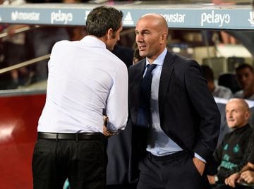 Ernesto Valverde y Zinedine Zidane.