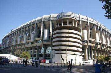 The Santiago Bernabéu's corner towers have become iconic but could be demolished as part of the plans.