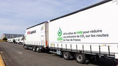 Imagen de uno de los camiones de XPO Logistics en el Tour de Francia.
