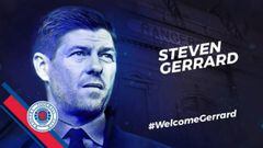 Gerrard como nuevo entrenador del Rangers.