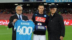 Marek Hamsik celebr&oacute; su partido 400 con el N&aacute;poles y, de paso, anunci&oacute; su renovaci&oacute;n con el club napolitano.