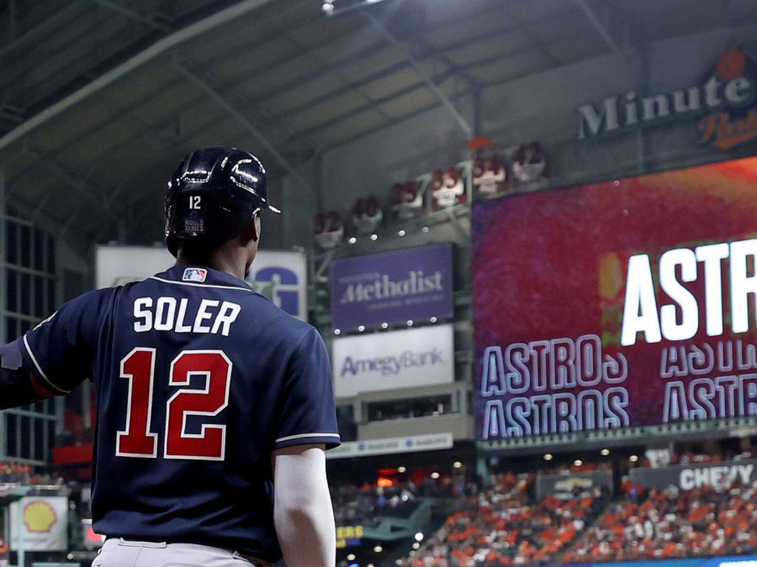 Soler, Braves overcome Morton injury, top Astros in Game 1