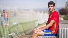Jesus Vallejo with the Spanish under-21 side.