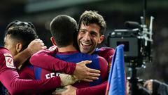 A Sergi Roberto double saw Barcelona beat Almería in a crazy game in LaLiga EA Sports.