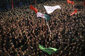 Iranian Shiite Muslims in Tehran, Iran, Monday, Oct. 10, 2016.