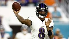 El quarterback Lamar Jackson no ha practicado en esta semana con los Baltimore Ravens debido a una enfermedad no relacionada al coronavirus.