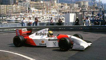 El MP4/8 de Senna en Mónaco 1993.