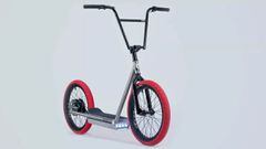 Un h&iacute;brido entre bicicleta BMX y patinete el&eacute;ctrico. 