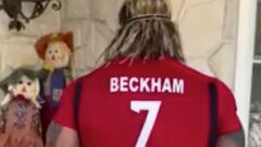 The WWE legend-turned-Hollywood star shared this hilarious video of himself decked out as Inter Miami co-owner and former soccer star David Beckham.