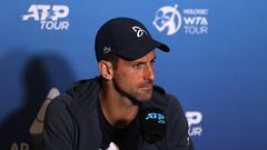 Novak Djokovic, en rueda de prensa.