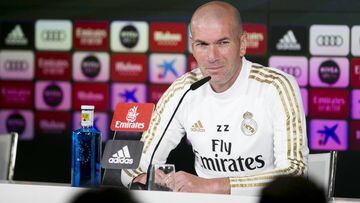 Zinedine Zidane, durante una rueda de prensa.