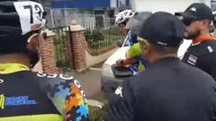 Pelea a patadas de ciclistas en la Vuelta a Costa Rica