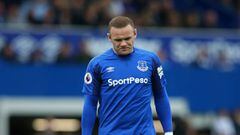 Wayne Rooney durante un partido con el Everton.