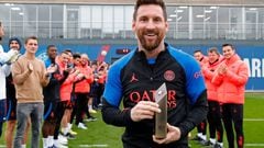 Messi returned to Paris Saint-Germain training on Wednesday for the first time since he lifted the World Cup with Argentina.