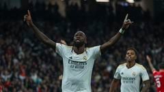 Antonio Rüdiger heads in the only goal as Real Madrid edge out Mallorca on Vinícius Júnior’s return from injury.