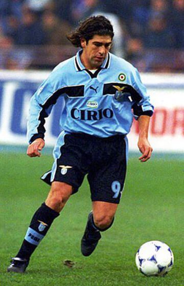 1999: Marcelo Salas con 20 goles en Lazio (Italia).