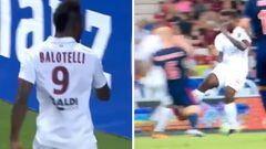 Balotelli vuelve a la Champions en su salsa: gol y entrada salvaje