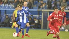El mediapunta del Alav&eacute;s, Bojan Krikic, durante un partido de Copa del Rey ante el Getafe.