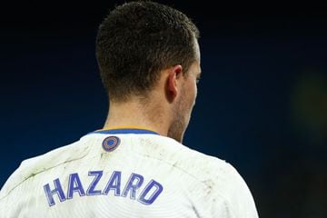 Eden Hazard of Real Madrid looks on during the Spanish League, La Liga Santander, football match played between Real Madrid and Cadiz CF at Santiago Bernabeu stadium on December 19, 2021, in Madrid, Spain.  AFP7  19/12/2021 ONLY FOR USE IN SPAIN