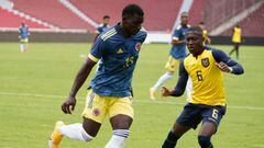 Amistoso entre las selecciones de Ecuador y Colombia Sub 20.