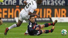 James Rodr&iacute;guez fue titular ante Eintracht en la victoria 1-0