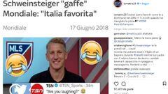 Marco Materazzi no dud&oacute; en responder a Bastian Schweinsteiger, de los Chicago Fire.