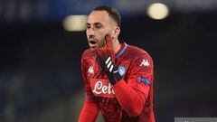 David Ospina of SSC Napoli during the UEFA Champions League round of 16 first leg match between SSC Napoli and FC Barcelona at Stadio San Paolo Naples Italy on 25 February 2020. (Photo by Franco Romano/NurPhoto via Getty Images)