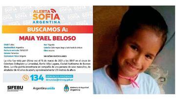 Buscan a Maia, nena de 7 años desaparecida: últimas noticias y cuándo fue vista por última vez