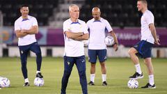 Didier DESCHAMPS (Selectionneur France) during the French Team Football - Training session on November 25, 2022 in Doha, Qatar. (Photo by Anthony Bibard/FEP/Icon Sport via Getty Images)