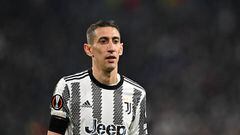 TURIN, ITALY - FEBRUARY 16: Angel Di Maria of Juventus looks of FC Nantes during the UEFA Europa League knockout round play-off leg one match between Juventus and FC Nantes at Allianz Stadium on February 16, 2023 in Turin, Italy. (Photo by Chris Ricco - Juventus FC/Juventus FC via Getty Images)