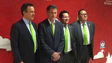 Osorio y compañía visitan sedes del Tri para la Confederaciones
